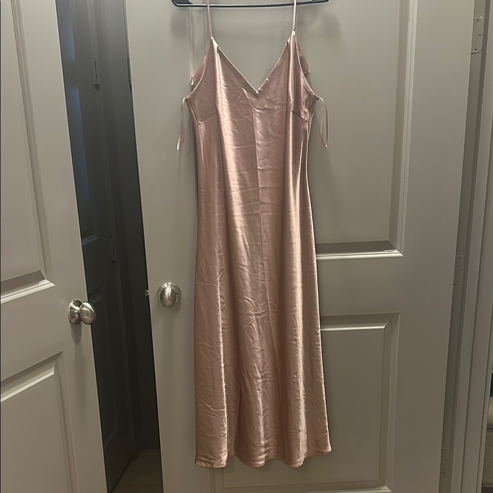 Anthropologie Pink Midi Dress